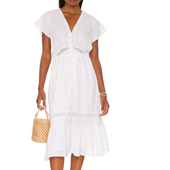 Rails Dresses & Skirts - Rails  Kiki Midi Dress in White Lace Detail